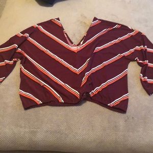 NWT Express Bell sleeved crop top